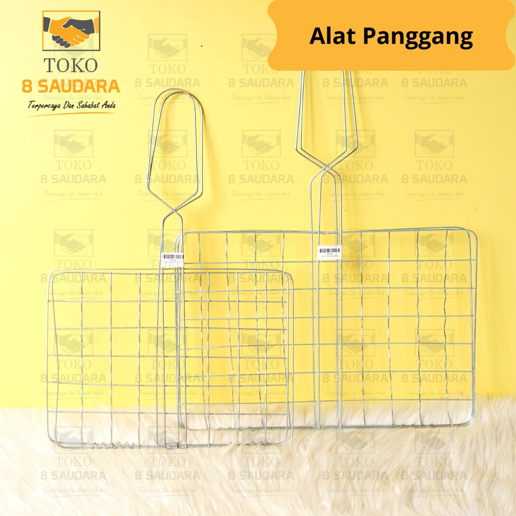 Alat Panggang Stainless / Jepitan Bakar-Bakar / Panggangan Ikan / Bakaran Sate / Jepitan BBQ