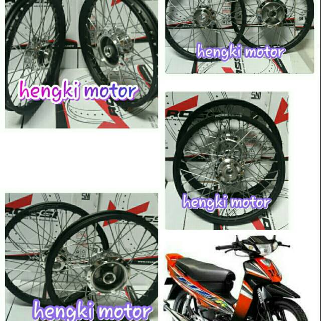 Velg variasi f1z r .vega lama .jupiter z ..velg v rossi uk 140x17 wm black