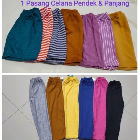 Grosir 1 Pasang Celana Pendek & Legging Panjang. Usia 2-3 Tahun/Anak Perempuan
