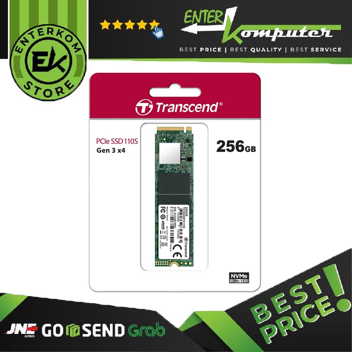 Transcend TS256GMTE110S NVMe PCIe Gen3 x4 M.2 256GB