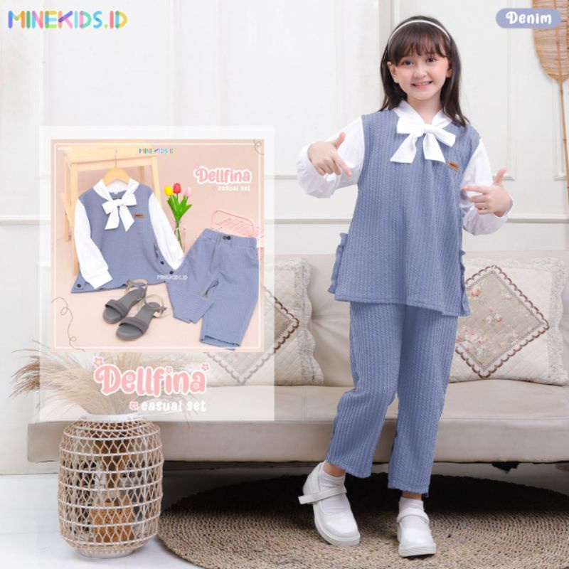 Dellfina setelan anak premium by Minekids