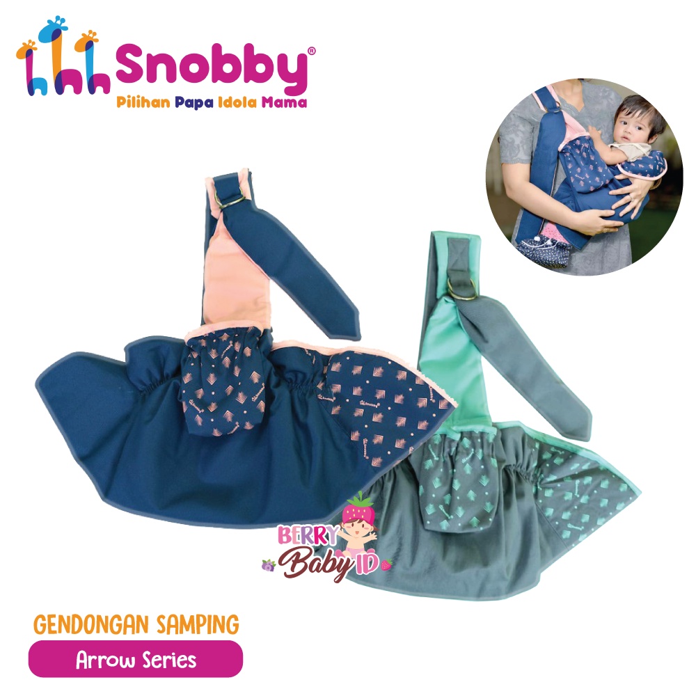 Snobby Gendongan Samping Bayi Saku Print Bordir 3 Posisi Baby Sling Berry Mart