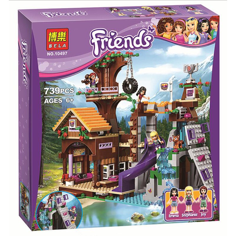 Brick Friends Rumah Pohon Adventure Camp Tree BELA 10497