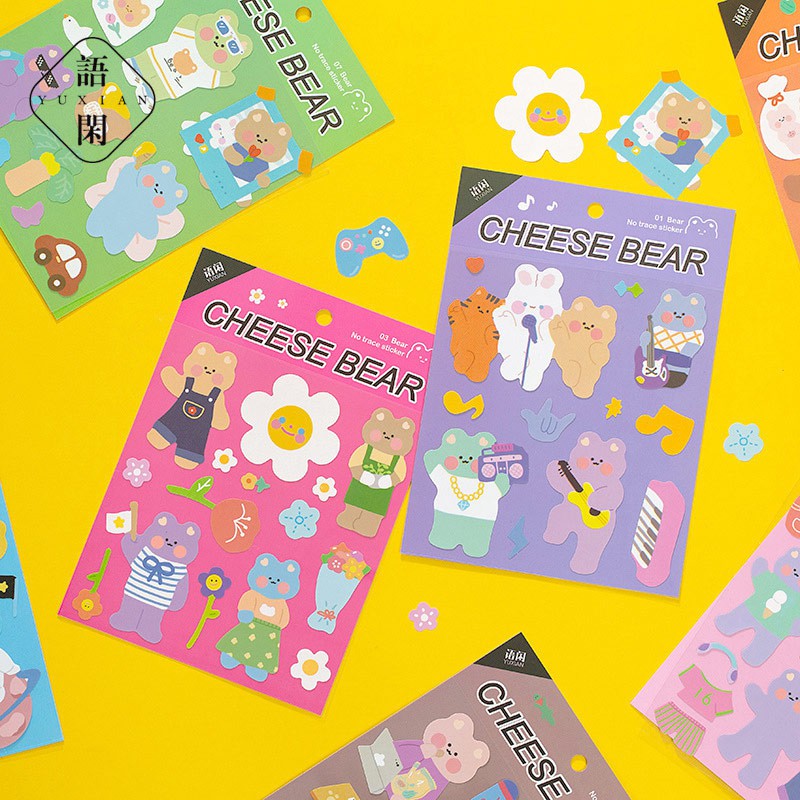 

Cheese Bear Diary Deco Stickers