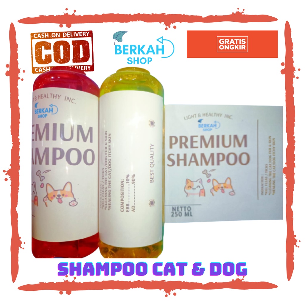 Shampoo Kucing Sampo Anti Kutu Jamur ANTI FLEA &amp; TICK 250 ML Anti Kutu Anti Jamur