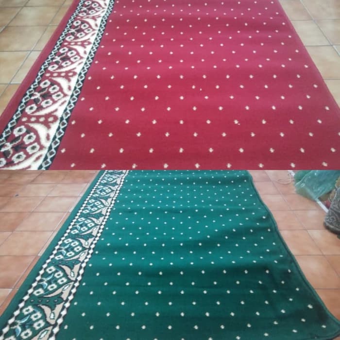 Kualitas Terbaik - Sajadah Roll / Karpet Masjid / Karpet Mushola Motif Bintik