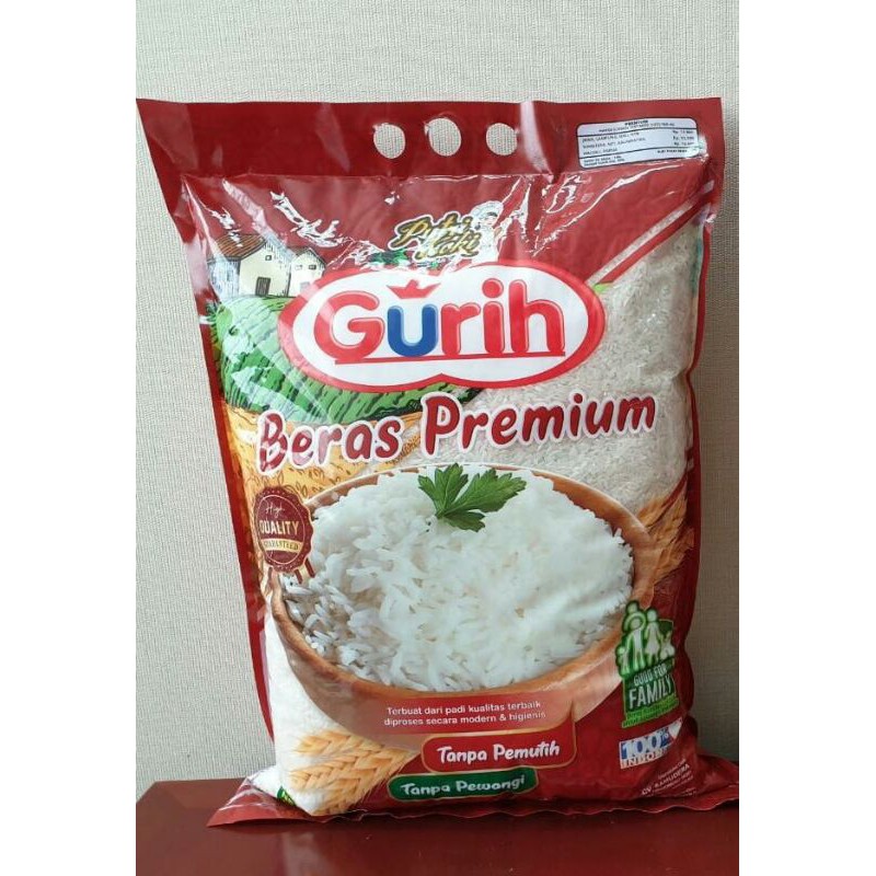 Beras Premium Gurih Tanpa Pemutih 5kg