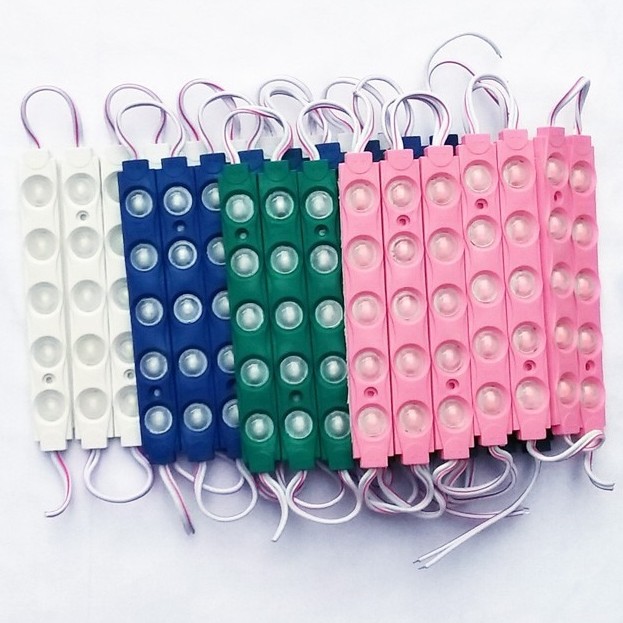 Led Modul Batang 5 Mata 5630 12 Volt 12V Waterproof Warna Biru