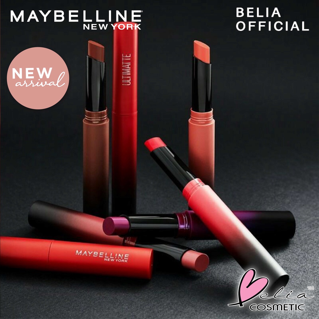 ❤ BELIA ❤ Maybelline Ultimatte Color Sensational Slim Lipstick | ultimate (✔BPOM)