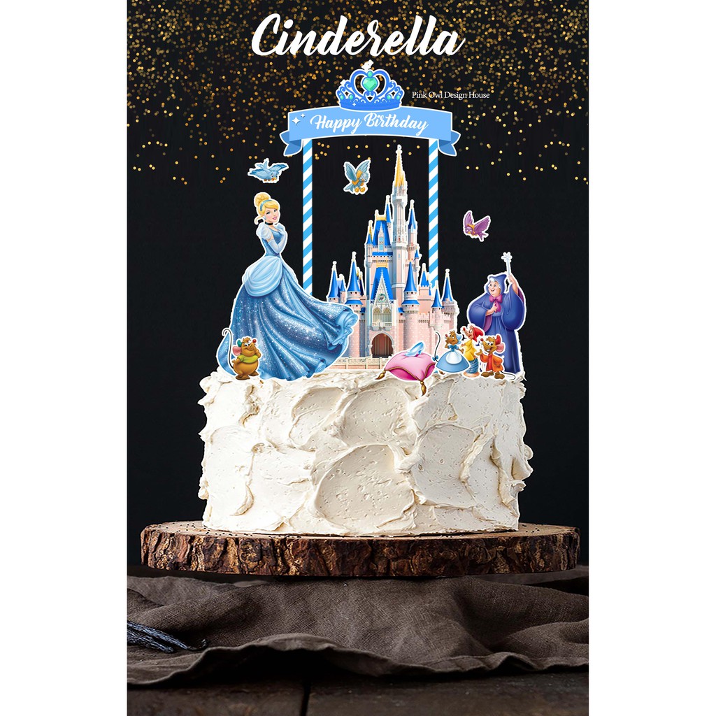 Cinderella Cake Topper