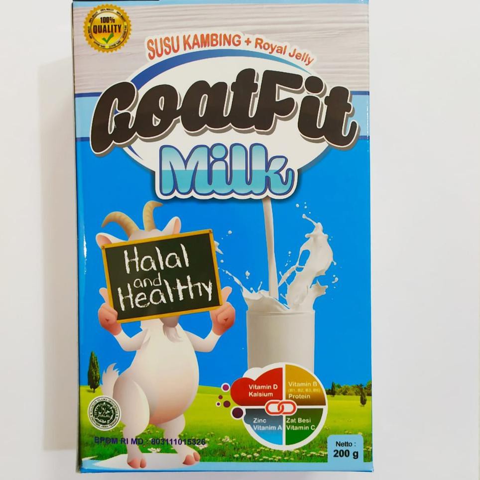 

『KP』 Susu Kambing Plus Royal Jelly - Goat Fit Milk Goatfit 200 gram