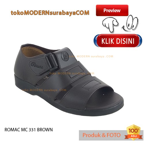 ROMAC MC 331 BROWN Sepatu Kasual Sopan Pria Slip On