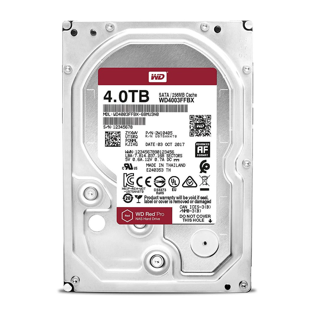 HARDDISK WDC 4 TB 7200 RPM (SATA3 6gb/s)