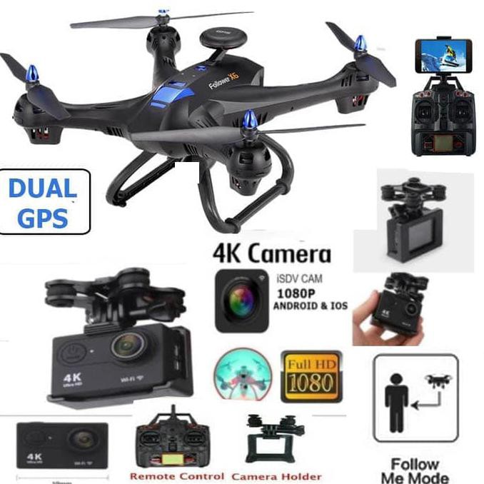 Drone X183 DUAL GPS UPGRADE 4K 16MP Camera GPS Brushless