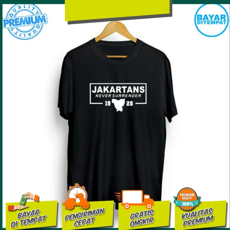 Wikie Clothing Baju Kaos Distro Original Pria Dewasa BAJU JAKARTANS KAOS PERSIJA JAK CLOTHING COWOK 