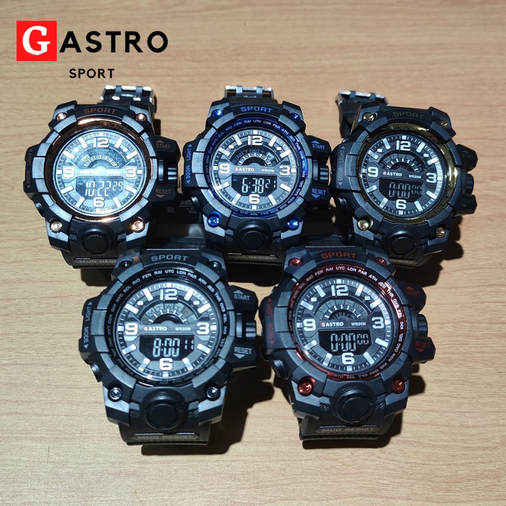 NEW JAM TANGAN DIGITAL GASTRO SPORT TALI RUBBER JAM TANGAN COWOK REMAJA MURAH