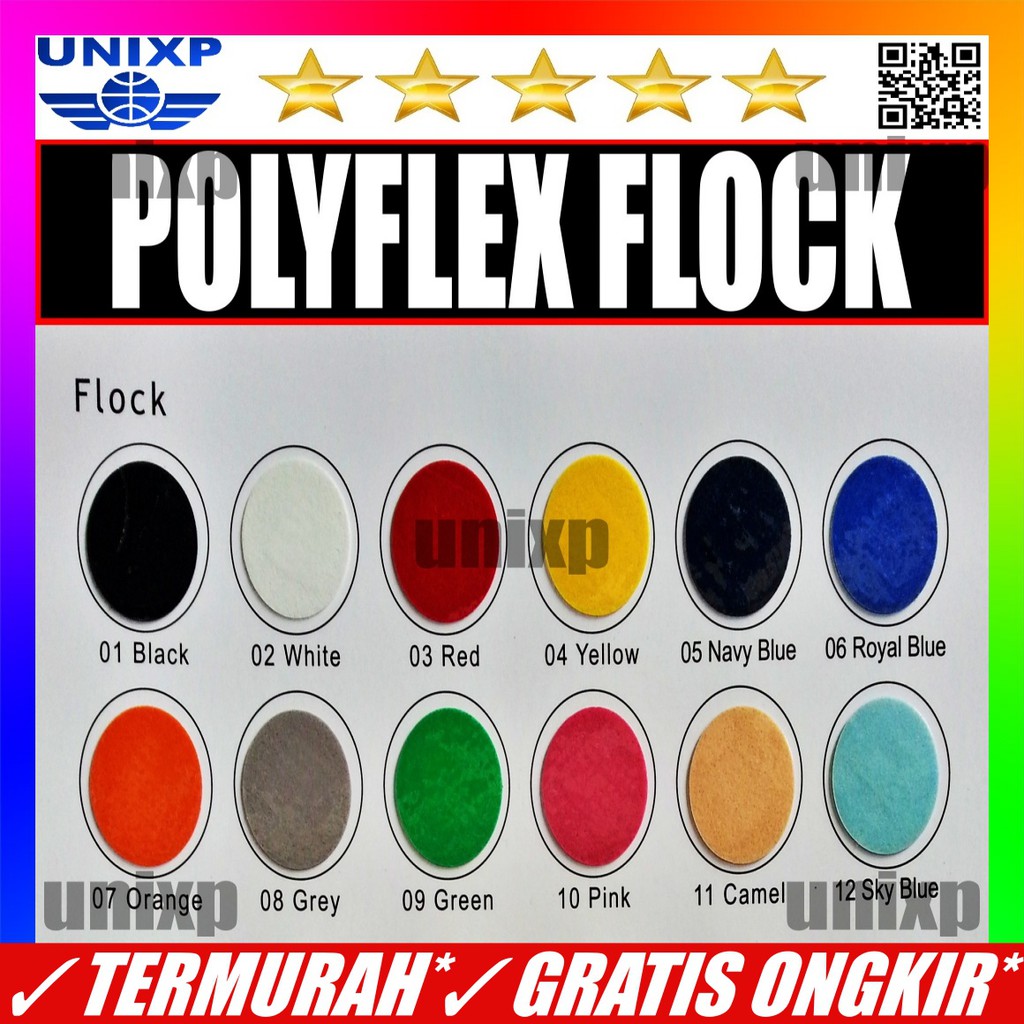  Polyflex  Pvc Korea Poliflex Polyflock Bludru  Sablon 