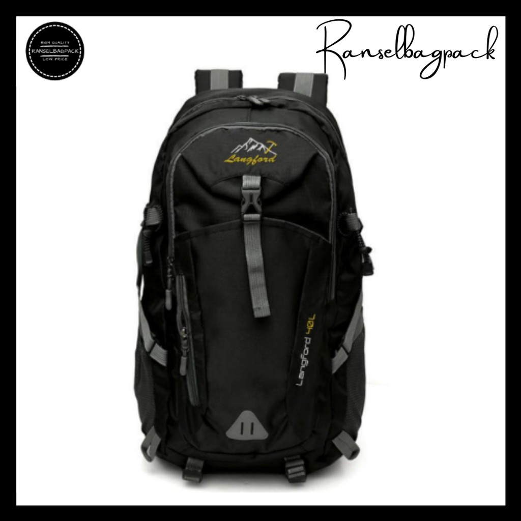 Tas Ransel Backpack Punggung Pria Wanita Travel Carrier Gunung Hiking Camping Sekolah Kuliah Kerja
