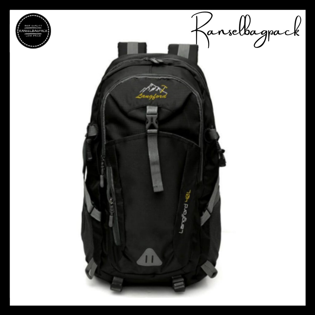 Tas Ransel Backpack Punggung Pria Wanita Cewek Cowok Travel Carrier Gunung Hiking Camping Sekolah Kuliah Kerja Laptop 14&quot; Pria Wanita Cewek Cowok