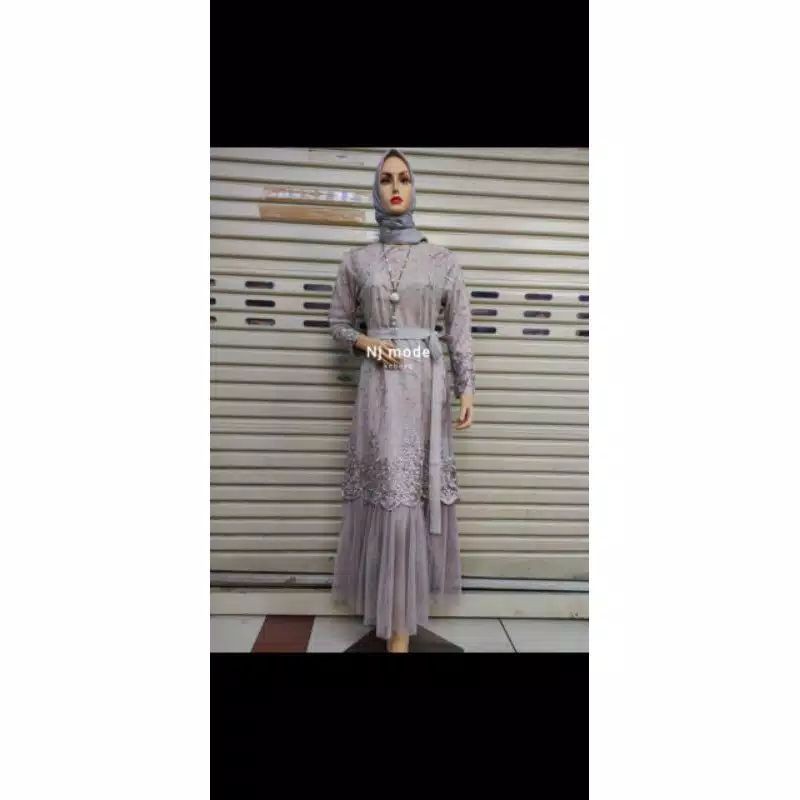 kebaya gamis dress tutu+tali pita/kebaya gamis modern