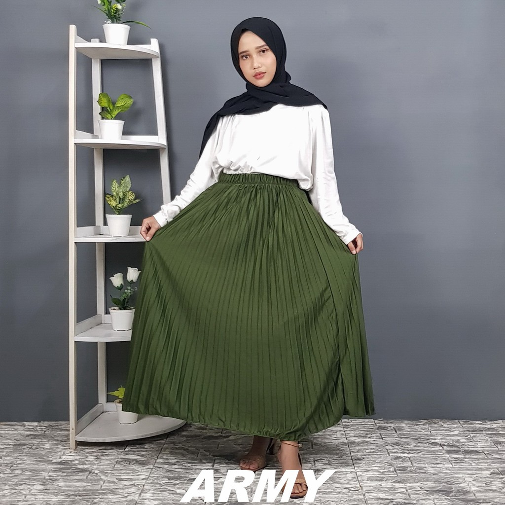 Rok Plisket Mayung Premium