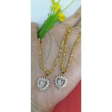 kalung bambu koin mesin kuning 24k