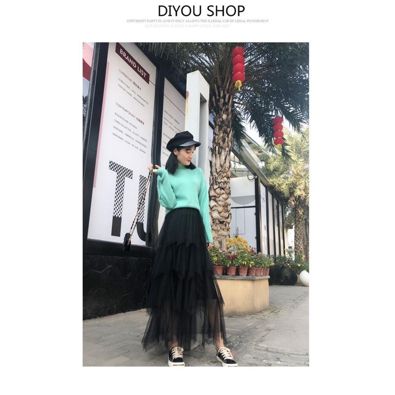Korean Pointed Cake Tutu 4 Layer Skirt Premium 9619 ( Rok Tutu 4 Susun Kue Lancip )