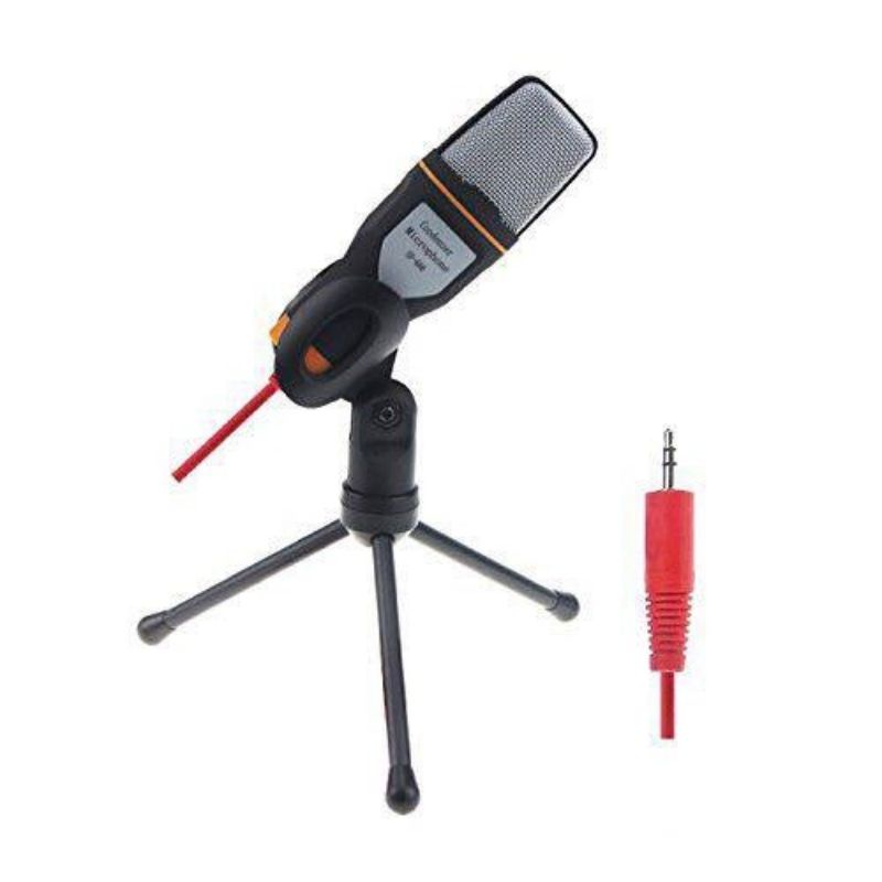 Original Mic Kondenser // Microphone Fleco Free Tripod Untuk Zoom Dan Meeting