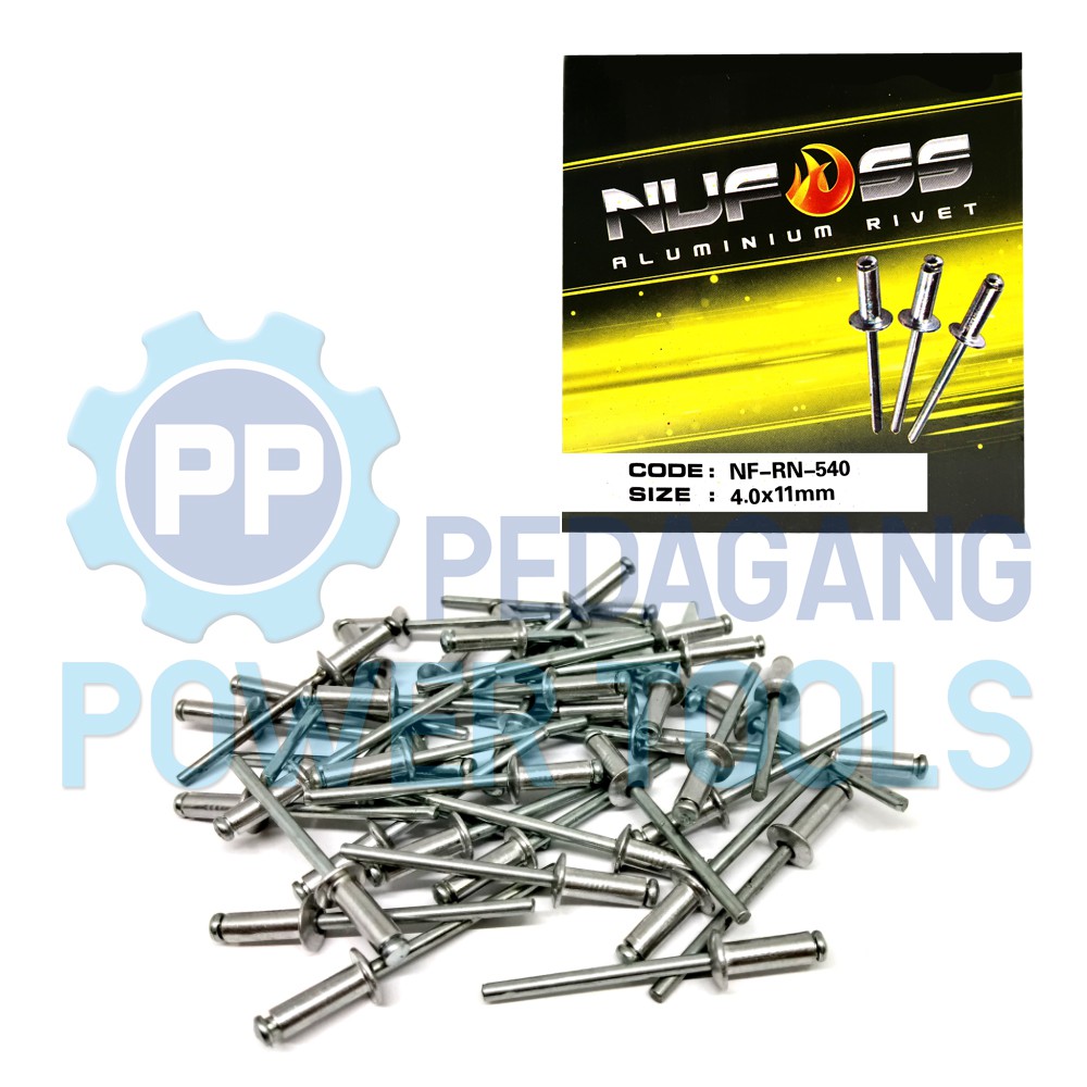 NUFOSS 540 PAKU RIVET 4 x 11 MM 1.000 PCS BLIND RIPET RIFET TEMBAK