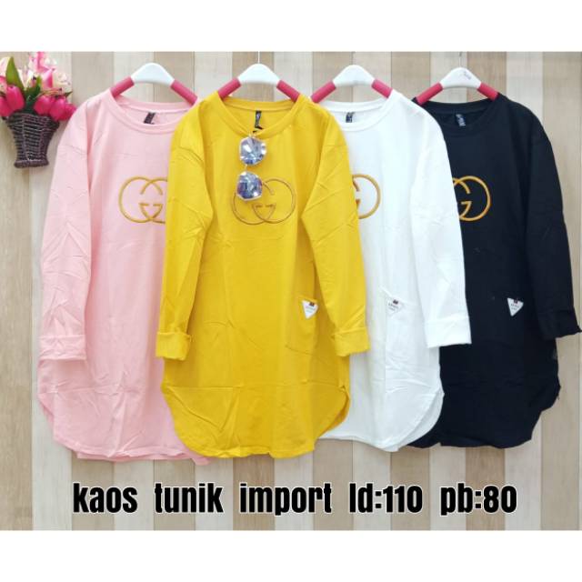 Kaos tunik import Guccii