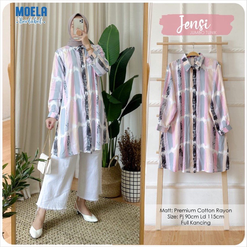 JENSI JUMBO TUNIK MOTIF by moela