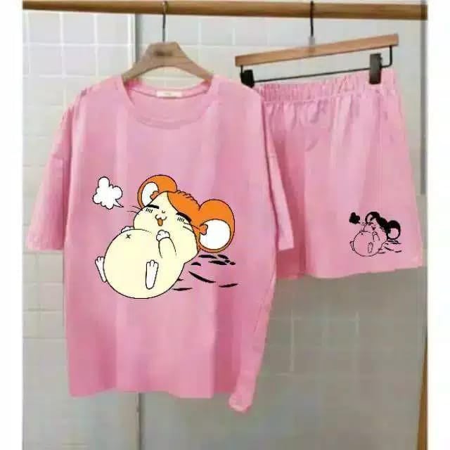 DINFAKIDS-Setelan Kaos Doll Hamtaro