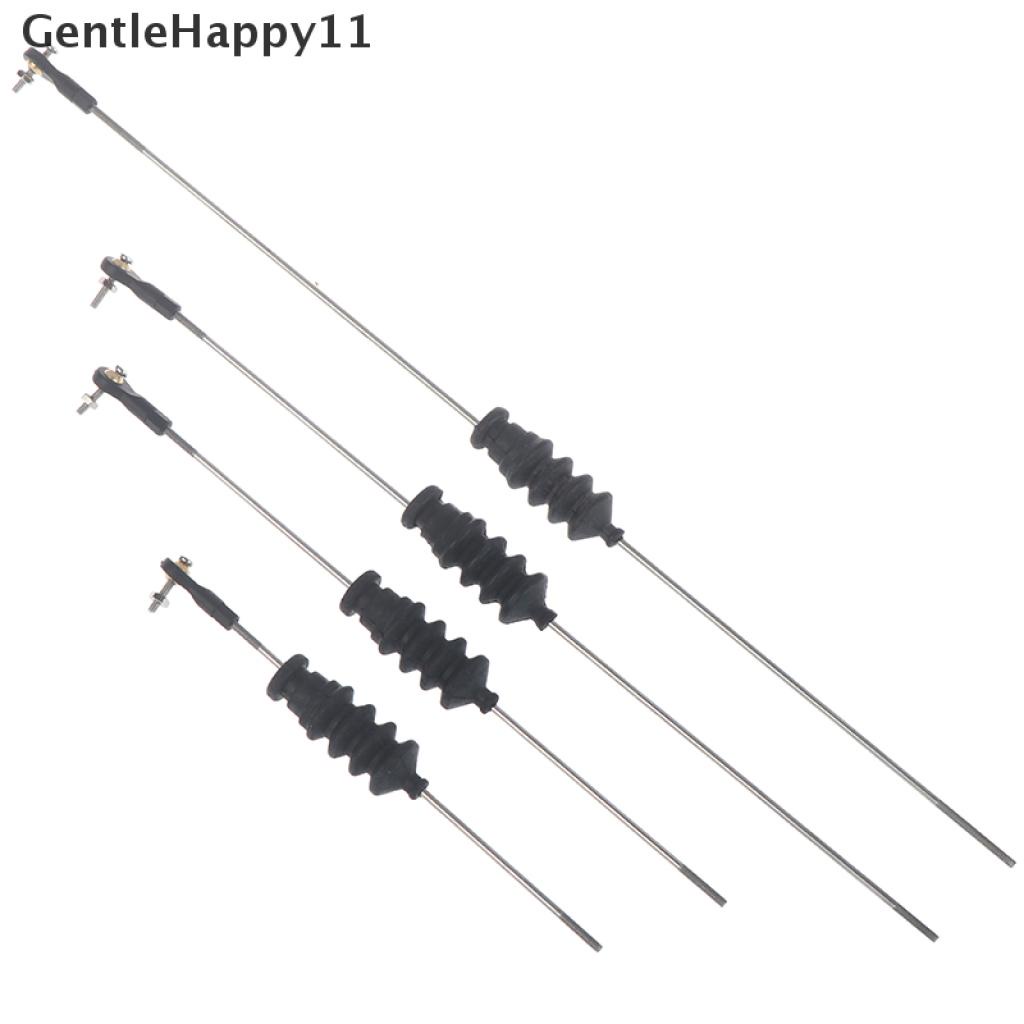 Gentlehappy RC Model Boat Push Rod Kit Include M2 Ujung Batang+Seal Bellow Karet+Batang Tarik M2