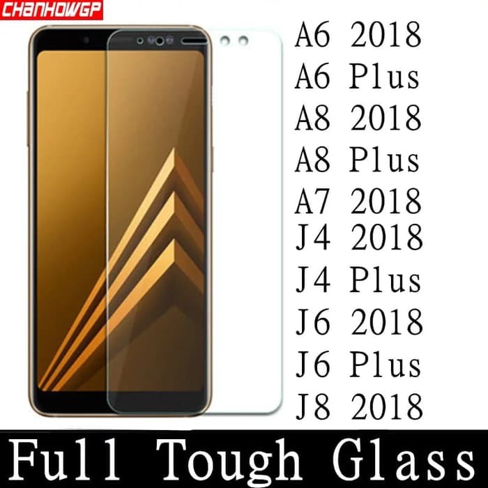 TEMPERED GLASS SAMSUNG A6 2018 ANTI GORES KACA FULL BENING - SCREEN PROTECTOR