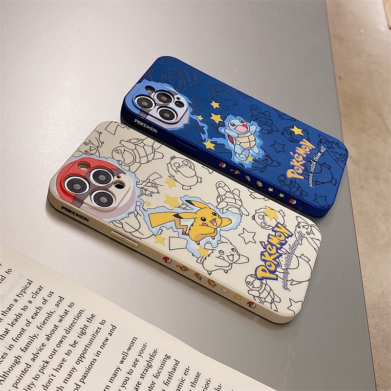 Pokémon Pikachu case iphone for iphone 13 12 11 pro max Xs max XR 7 8 plus se2020 all-inclusive anti-fall soft shell