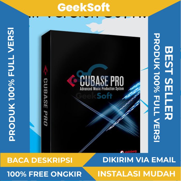 Steinberg Cubase 10 Pro Full Version Lifetime - Stasiun Kerja Audio Digital Profesional untuk Penciptaan Produksi dan Mixing Musik dengan Berbagai Alat dan Fitur Canggih Menawarkan Lingkungan Produksi Musik Tingkat Lanjut