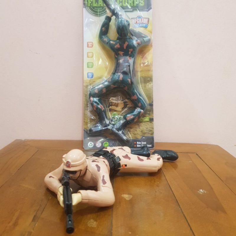 MAINAN TENTARA MENEMBAK MERAYAP FLASH CORPS - MAINAN TENTARA PERANG