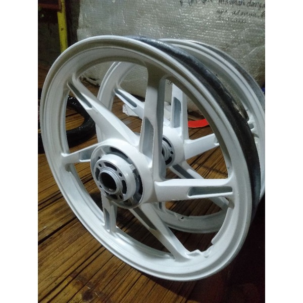 velg racing second depan belakang satria 2 tak original/pelek racing seken standar satria 2 tak ori