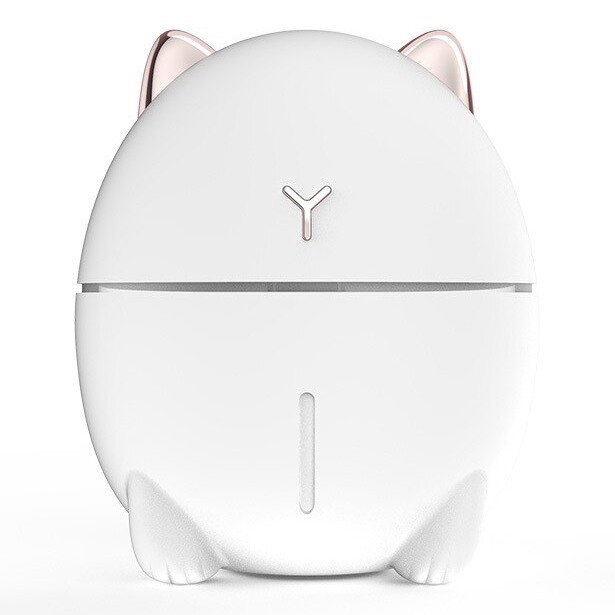 Taffware Dudu Cat Ultrasonic Air Humidifier Aromatherapy Night Light 200ml - HUMI DDM-1 - White