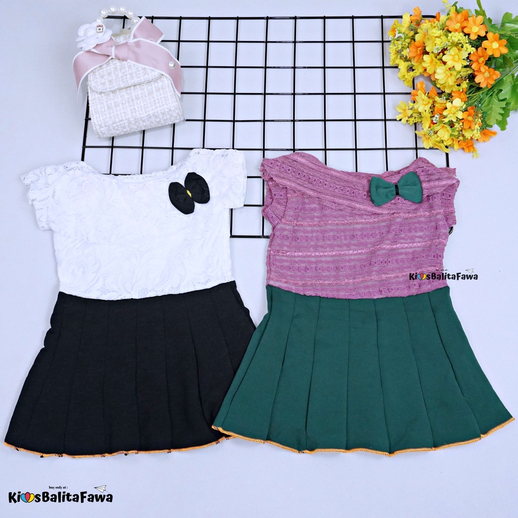 Dress Adiva Uk Bayi 3-12 Bulan / Dres Brukat Kensi Baby Perempuan Gaun Pesta Balita Baju Kids Import