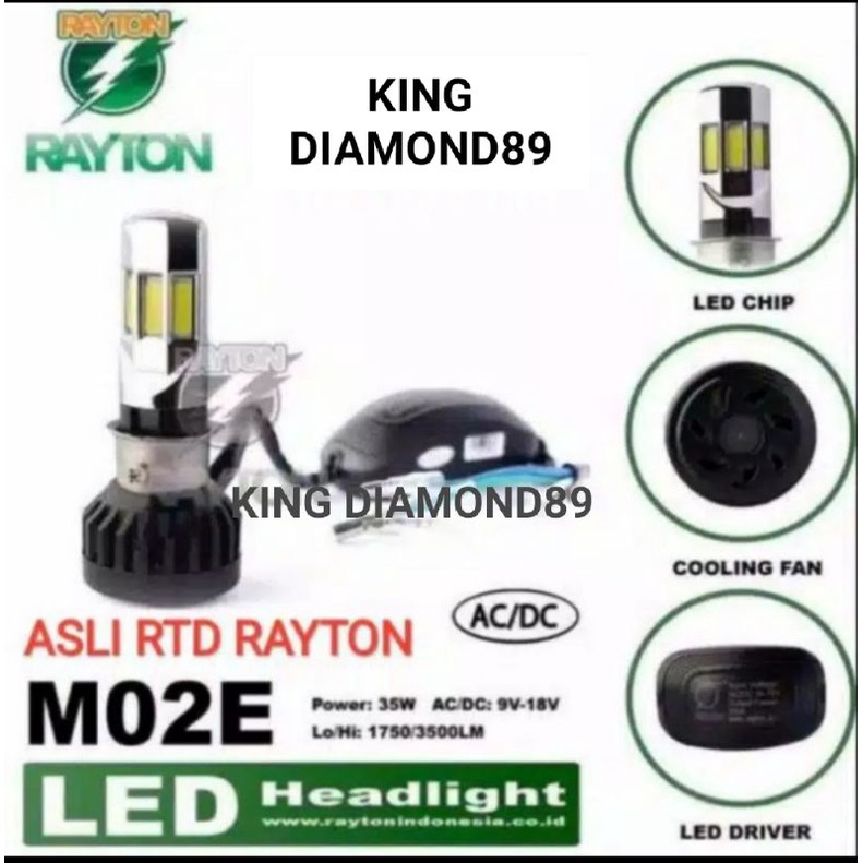 Lampu LED Rtd Rayton Original Lapu motor Led RTD Rayton Original Ready 6.sisi &amp; 3.sisi Best Quality