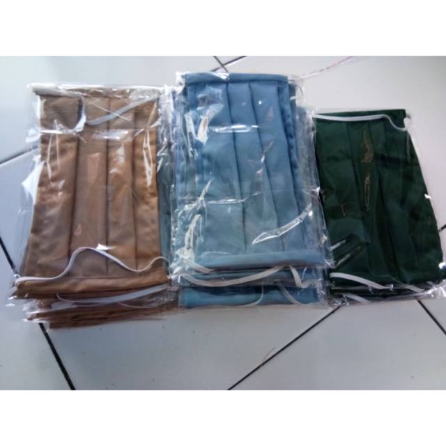 Masker kain motif / Polos non hijab