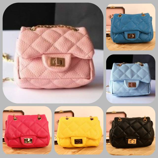 Chanel Classic Slingpurse/Tas Dompet Anak/Tas Selempang Anak Chanel Classic