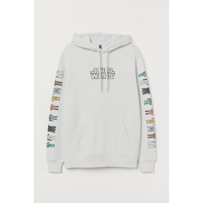 (Sale)Hoodie by Starwars original white Fulltag / starwars / Hnm starwars / hnm sale