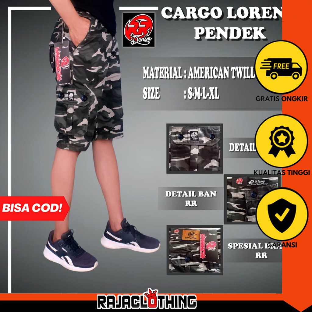 RCL - YANG LAGI HITS CELANA CARGO PENDEK PRIA Army Loreng Ufc Venum Mma Pantai Gym