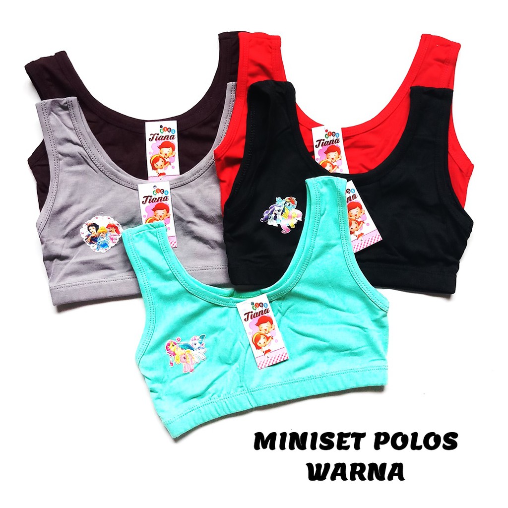 Miniset Polos TIANA Tali Besar Anak ABG