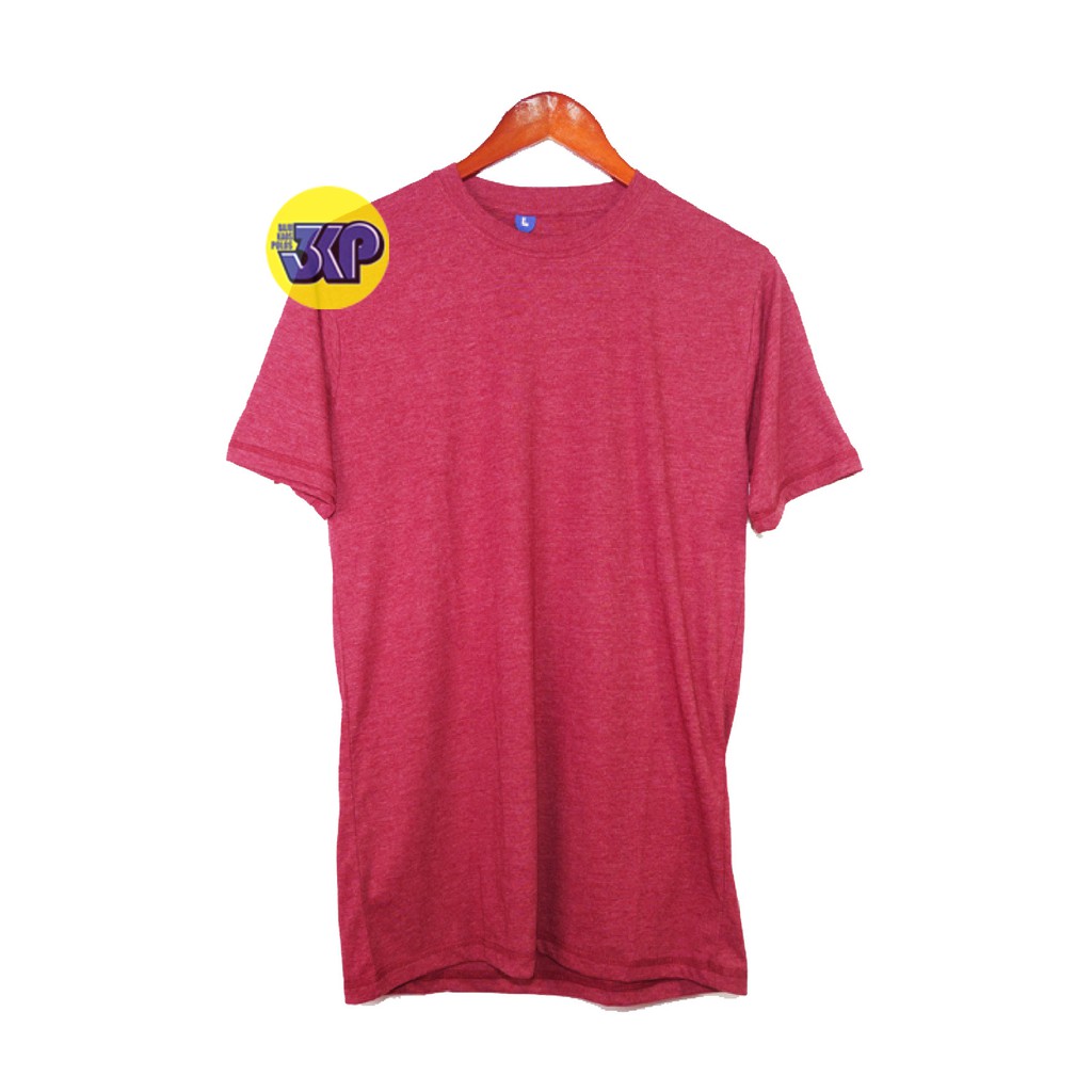  BAJU  KAOS POLOS  MAROON MISTY LENGAN PENDEK COTTON  COMBED 