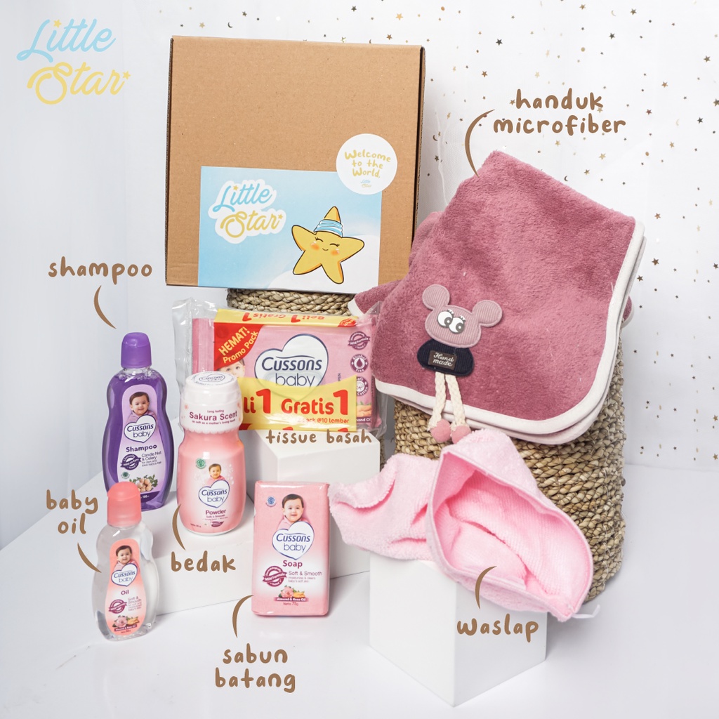 Little Star Body Care Baby Hampers Bayi Newborn Baby Gift Set Unisex Premium - Set 3