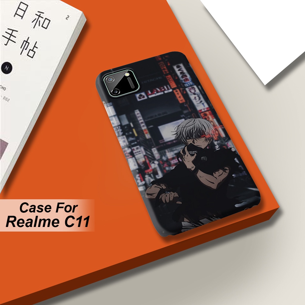 Case REALME C11 Hardcase 3D Fullprint Anime TOKYO GHOUL hardcase kesing cover pelindung Handphone te