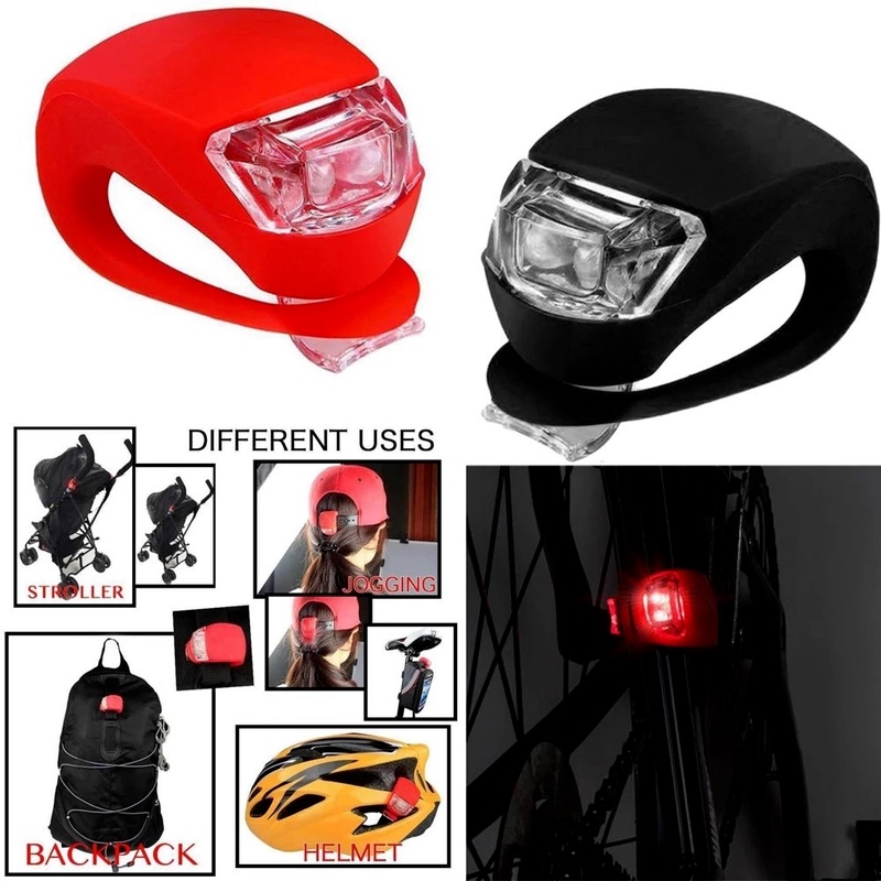 Lampu Depan / Belakang Sepeda MTB LED Anti Air